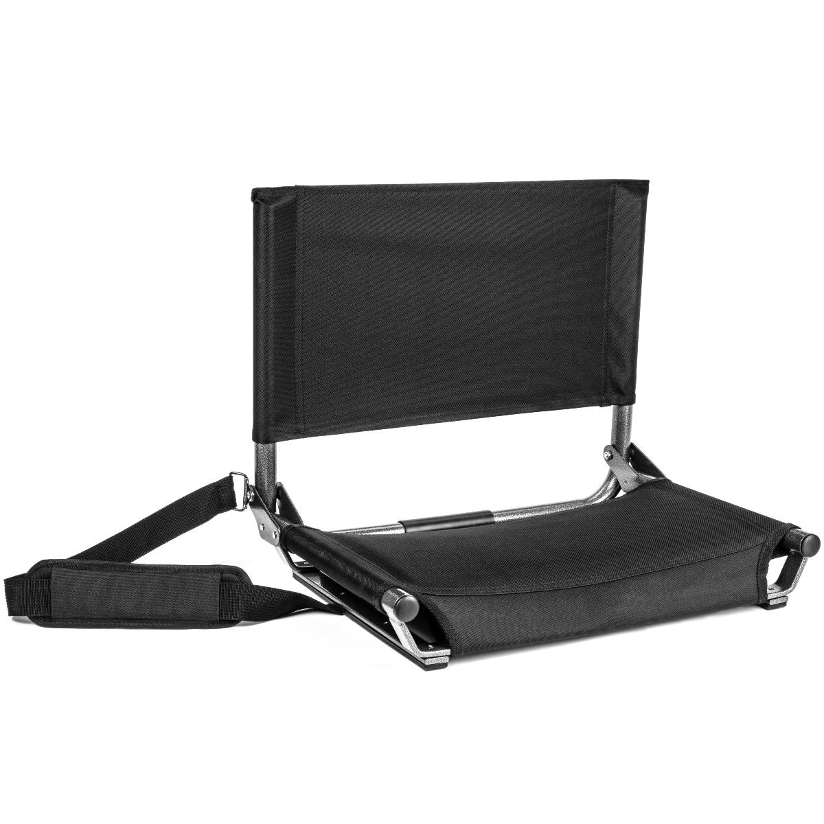 The Stadium Chair Co. Deluxe Wide Model Stadium Chair, Black
