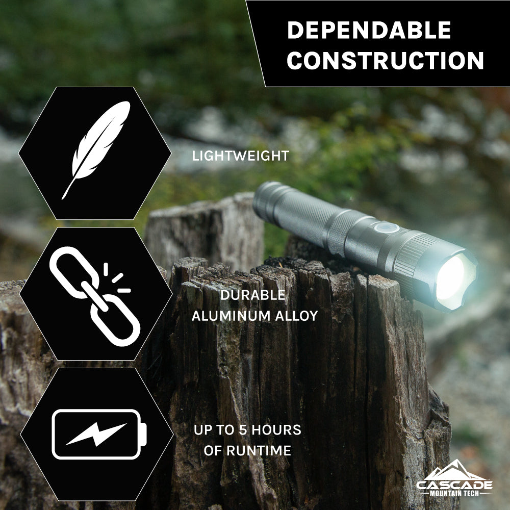 Rechargeable Aero Flashlight – Cascade Mountain Tech