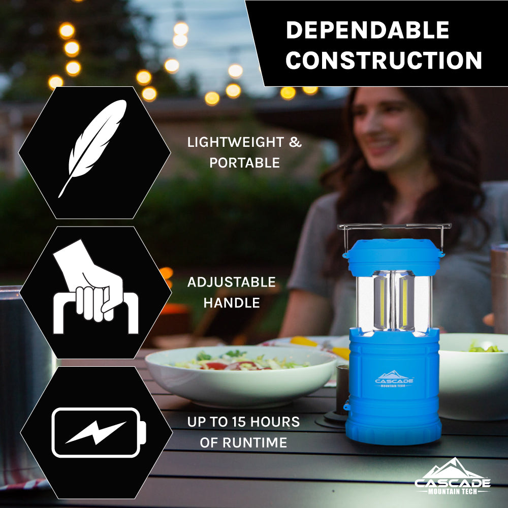 Pop-Up LED Flashlight/Lantern (2-Pack) – Cascade Mountain Tech Pop-Up LED Flashlight/Lantern (2-Pack) – Cascade Mountain Tech