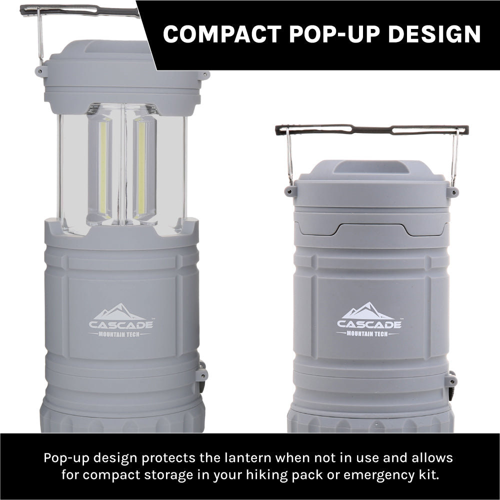 250 Lumen LED Pop-Up Lantern – Compact, Collapsible, Magnetic Camping Light With Portable Battery Design