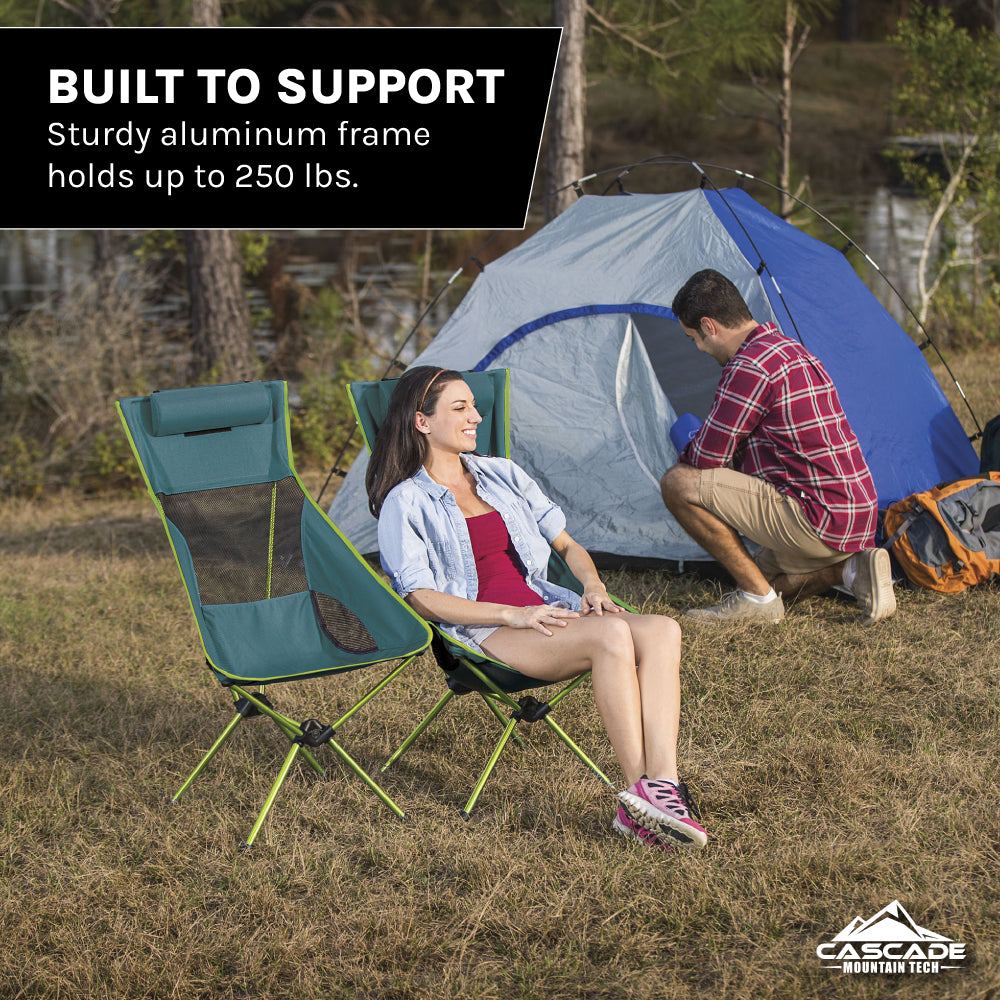Ultralight High-Back Camp Chair – Cascade Mountain Tech