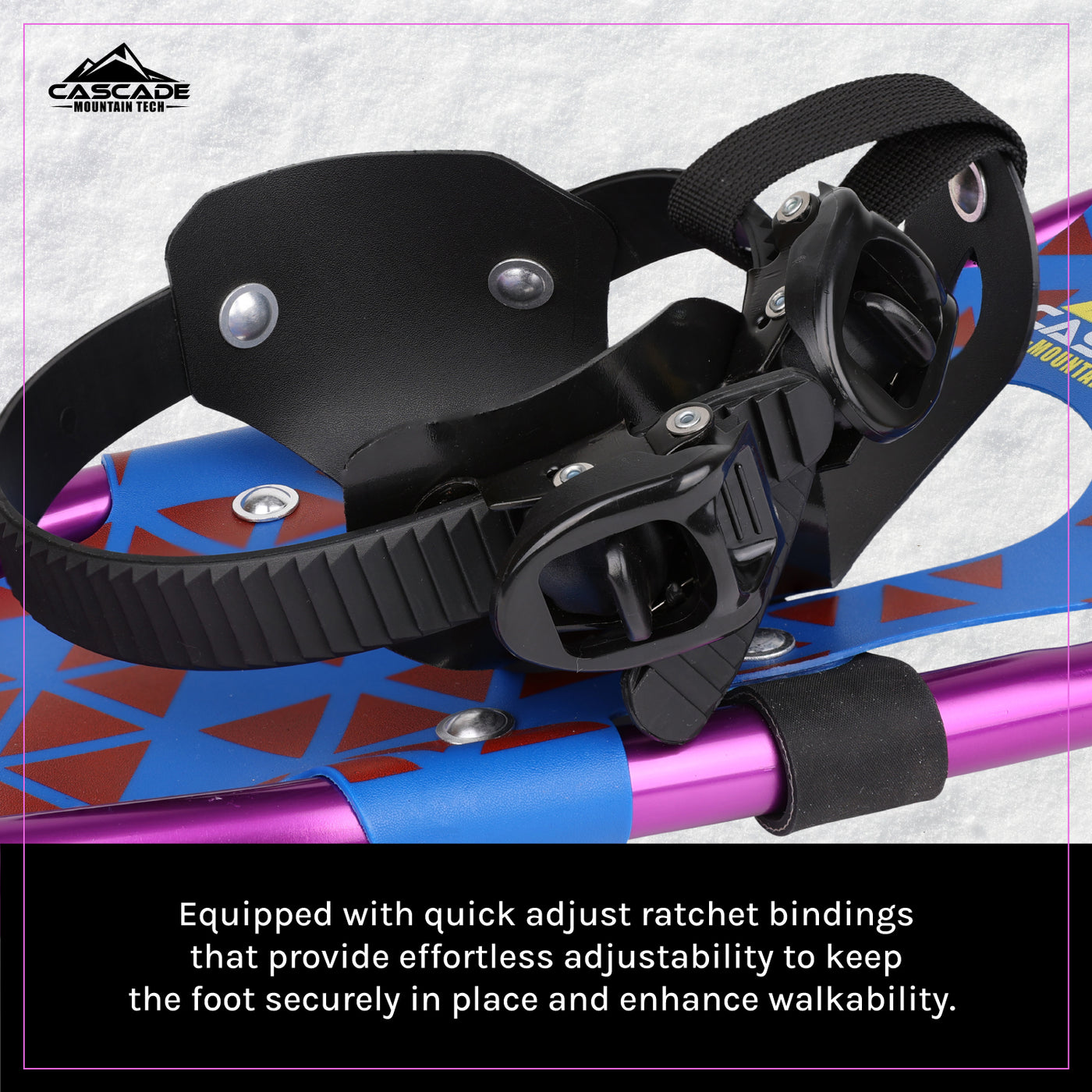 Lightweight Snowshoes for Kids in Purple & Blue