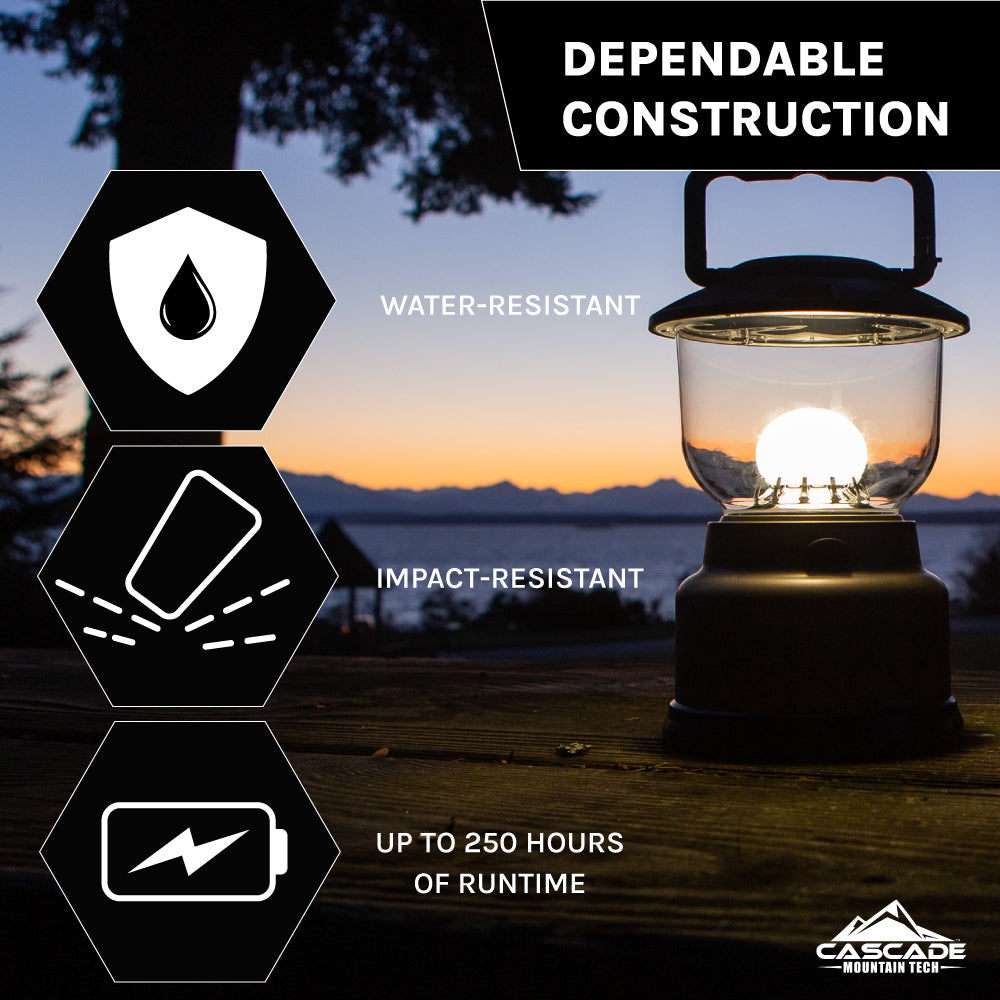 Large LED Camping Lantern w/ Charging Port