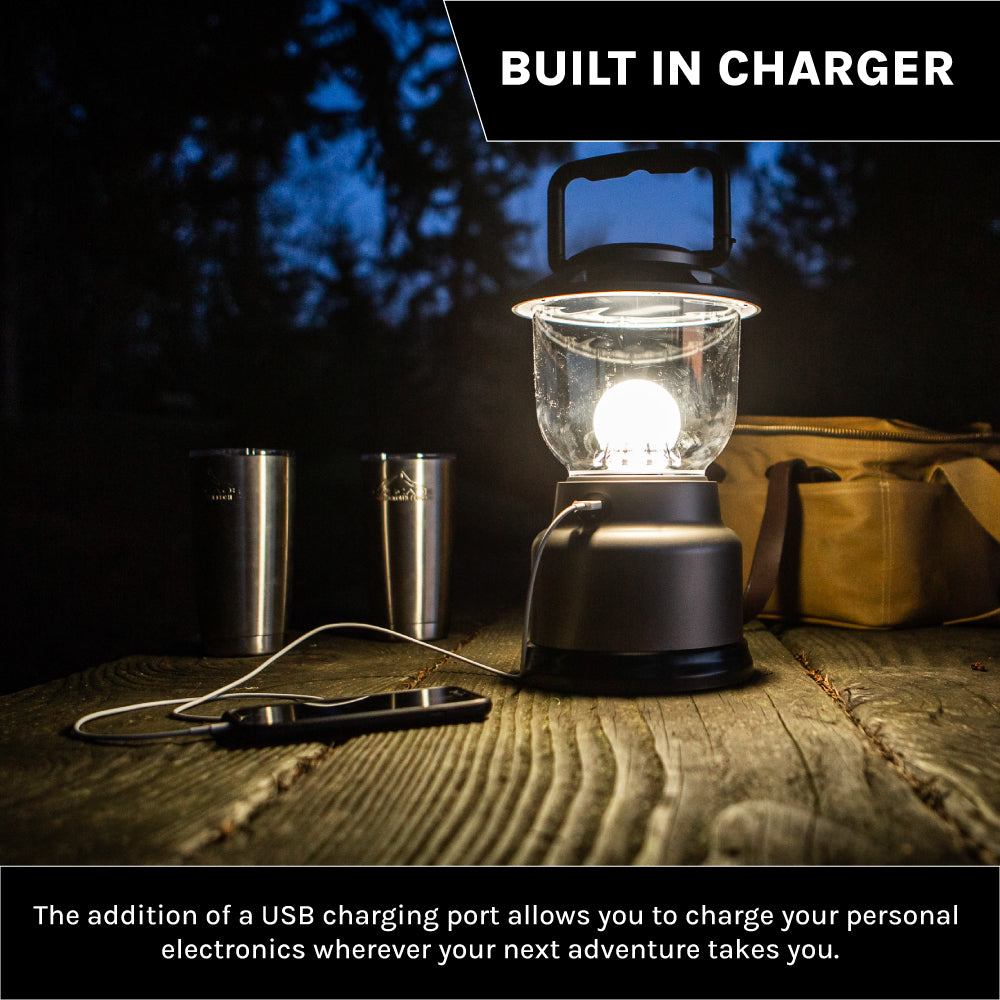 Large LED Camping Lantern w/ Charging Port