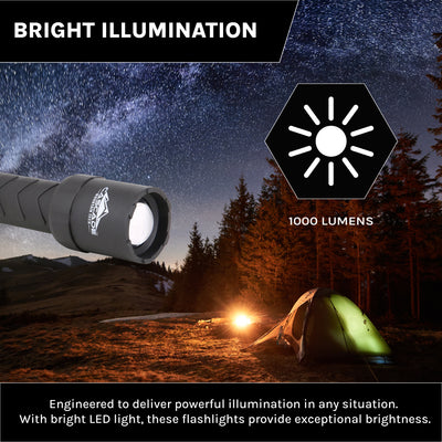 IPX8 Waterproof LED Flashlight (1000 Lumens)