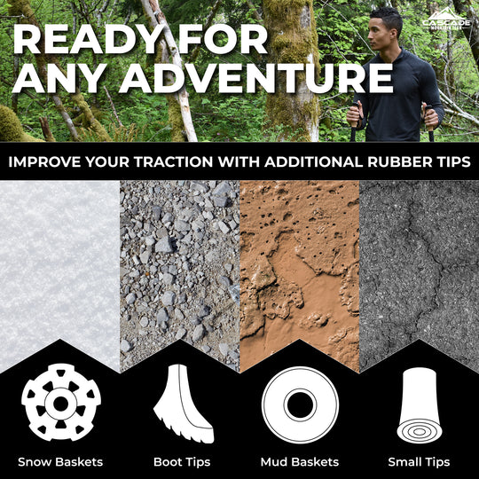 Aluminum Twist Lock Trekking Pole – Cascade Mountain Tech