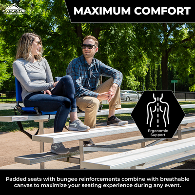 Lightweight Extra-Wide Stadium Seat for Bleachers