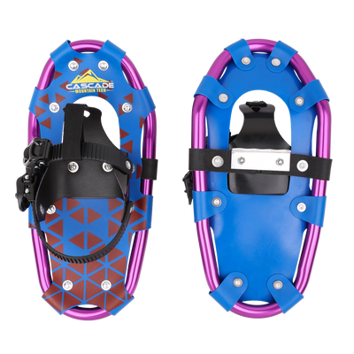 Lightweight Snowshoes for Kids in Purple & Blue