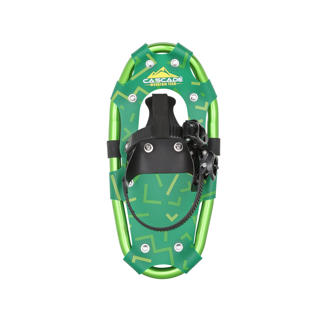 Lightweight Snowshoes for Kids in Green – Cascade Mountain Tech