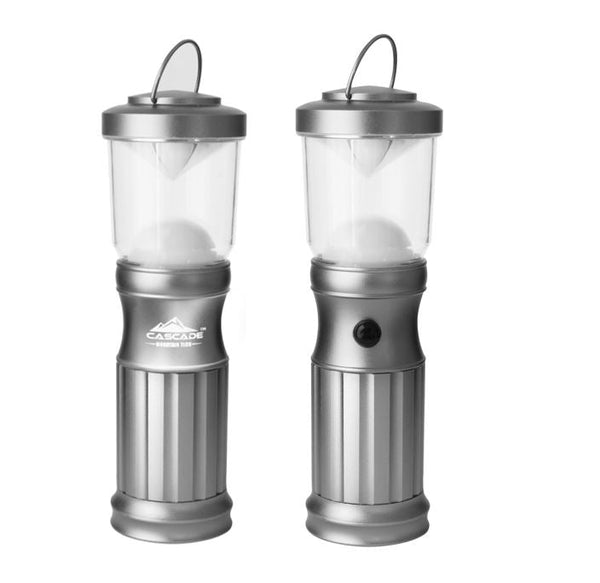 Cascade Mountain Tech Convertible Lantern & Flashlight, Includes Emergency Strobe Light, Light Blue