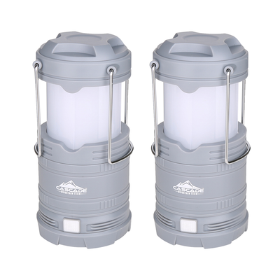 Cascade Mountain Tech Pop-Up Lantern & Flashlight, Light Output 300 Lumens 2 Pack